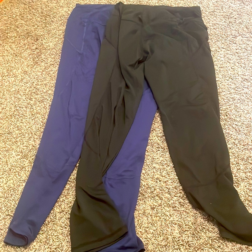 SHEIN leggings black and blue